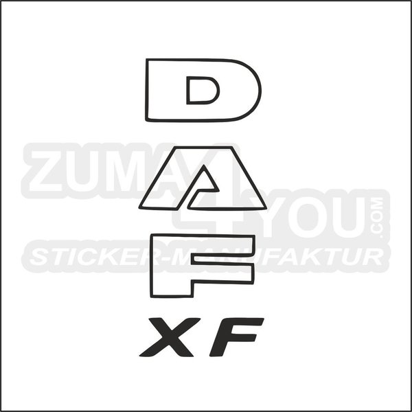 DAF XF Schriftzug paarweise (d_26)