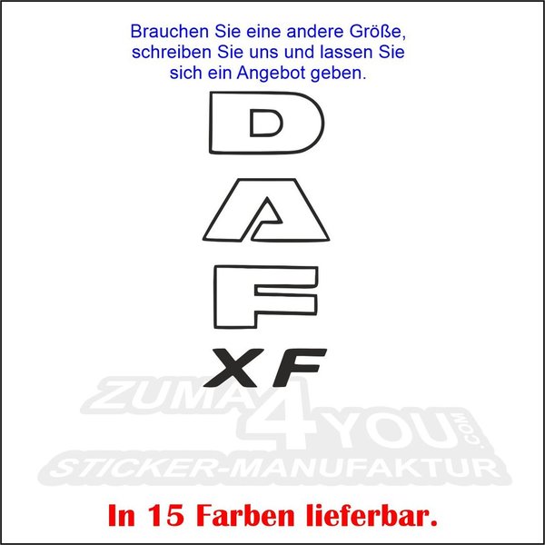 DAF XF Schriftzug paarweise (d_26)