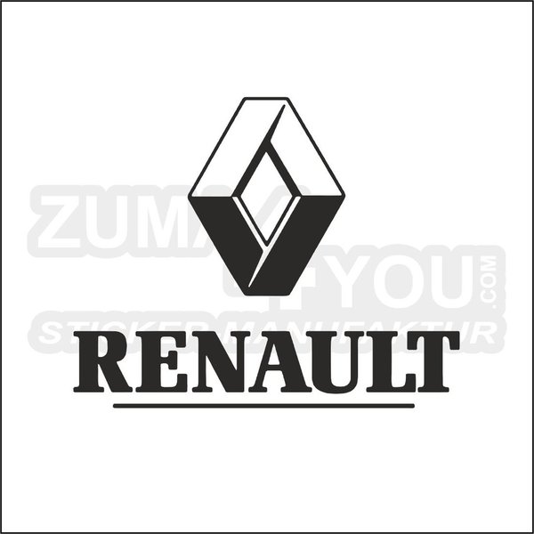 Renault Raute mit Schriftzug (r_01)