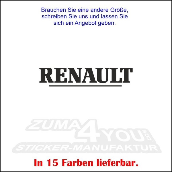 Renault Schriftzug  paarweise (r_02)