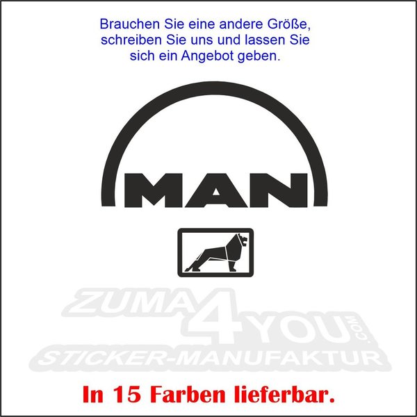 (man_03) MAN Logo mit Löwe  (paarweise)