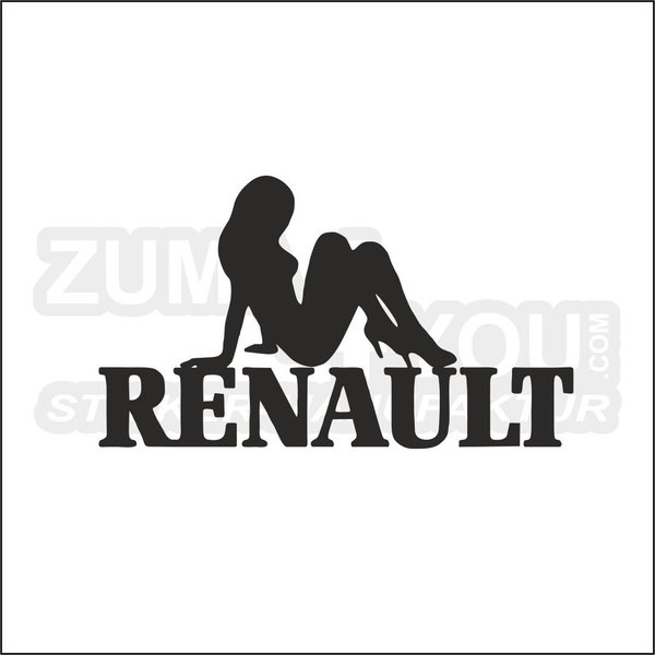 (r_12) Renault Girl mit Schriftzug  (paarweise)