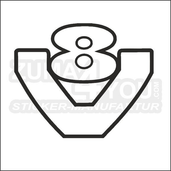 (so_01) V8 Logo  (paarweise)